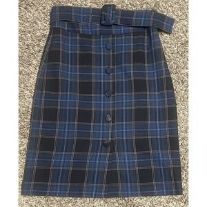 Maeve By Anthropologie Women's Plaid Pencil Skirt Size 8